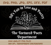 TTPD All Is Fair In Love and Poetry SVG, PNG JPG, EPS, DXF, PDF | The  | Poetry SVG, PNG JPG, EPS, DXF, PDF